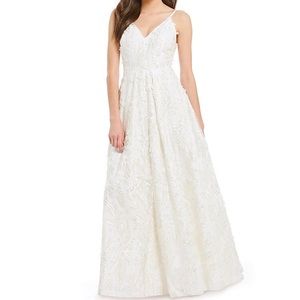 Calvin Klein White Formal Gown